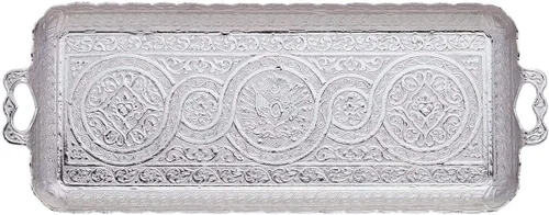 Vista 10 de Alisveristime Bandeja rectangular turca otomana para café y té (bandeja pequeña) (13 pulgadas x 5.5 pulgadas) (utentica)