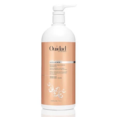 Vista 7 de Ouidad Champú hidratante bueno como nuevo: lava el exceso de aceite sin pelar el cabello, hidrata y protege rizos y ondas sueltos, úsalo a diario