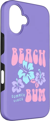 Vista 3 de Coconut Girl Beach Bum - Carcasa para iPhone 16, diseño de moda de los años 90