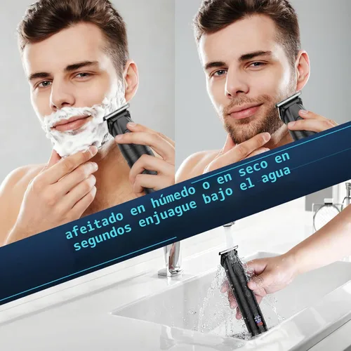 Vista 8 de Bomxin Manscape - Cortadora de cuerpo y barba para hombres, impermeable
