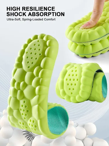 Vista 40 de Plantillas 4D Cloud para mujeres y niños, plantillas de soporte de arco, plantillas de espuma viscoelástica, plantillas de zapatos deportivos