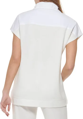 Vista 4 de Calvin Klein Pijama de rizo francés pequeño con cremallera para mujer