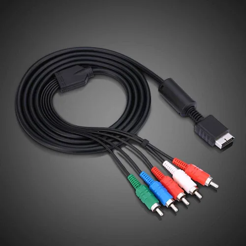 Vista 2 de Cable multisalida AV de alta definición para videoaudio de componentes para el sistema de juegos Playstation PS2 PS3 HDTV o EDTV conector