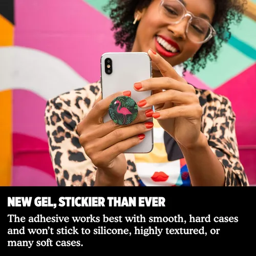 Vista 4 de PopSockets: PopGrip - Soporte y agarre expansible con tapa intercambiable para teléfonos y tabletas - Mingos