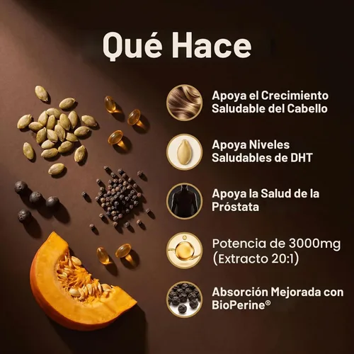 Vista 3 de Aceite de semilla de calabaza con palma enana, beta-sitosterol