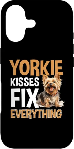 Vista 32 de Funda para iPhone 13 Pro Max Yorkshire Terrier Dog Yorkie - Yorkie kisses arreglar todo