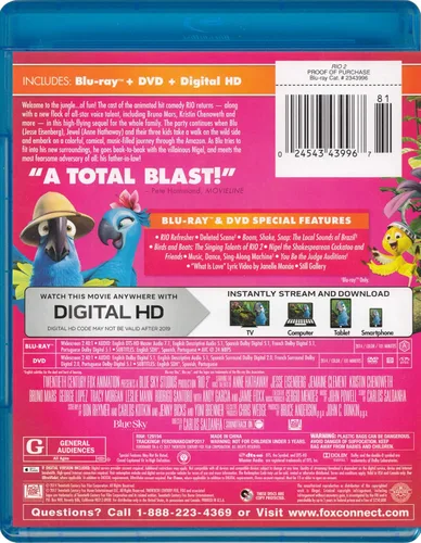 Vista 2 de Rio 2 (Blu-ray + DVD)