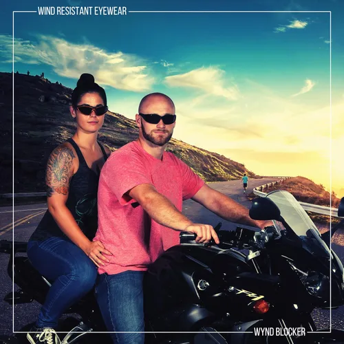Vista 6 de WYND Blocker Gafas de sol deportivas resistentes al viento para motocicleta y ciclismo