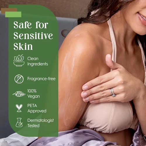 Vista 9 de Tree To Tub Loción corporal Retinol - Crema corporal hidratante, crema reafirmante avanzada con ácido hialurónico y manteca de karité, loción