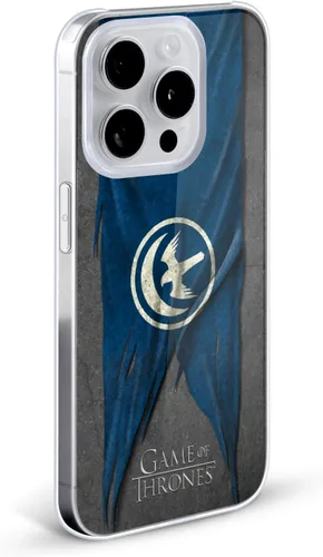 Vista 2 de Head Case Designs Funda rígida con licencia oficial de HBO Juego de Tronos Arryn Sigil Flags compatible con Apple iPhone 14 Pro Max