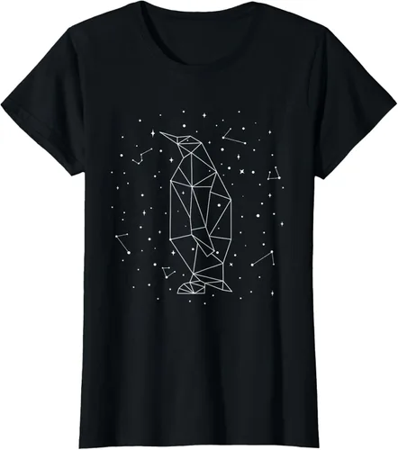 Vista 47 de Sternbild Penguin Constellation Emperor Sea Bird Penguin Camiseta Negro