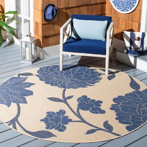 Vista 16 de SAFAVIEH Courtyard Collection CY7321 - Alfombra decorativa para interiores y exteriores, impermeable, fácil de limpiar, 2 pies 3 pulgadas x 6 pies 7