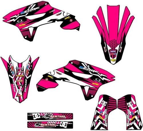 Vista 8 de Kit de base gráfica CRF 450 RX Mayhem Black Senge 2021-2024 compatible con Honda