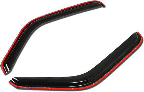 Vista 9 de DNA MOTORING WVS-183 - Deflector de ventana de ventilación de humo oscuro, protector contra la lluvia/sol, paquete de 4