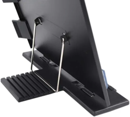 Vista 5 de Hanghs - Soporte para documentos de escritorio, portapapeles para partituras, libro de cocina, libro con 7 posiciones ajustables y clip lateral