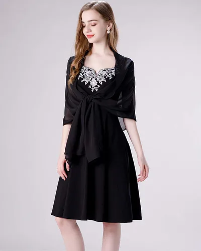 Vista 28 de Chales/mantones de gasa suave para vestidos, accesorios de mujer