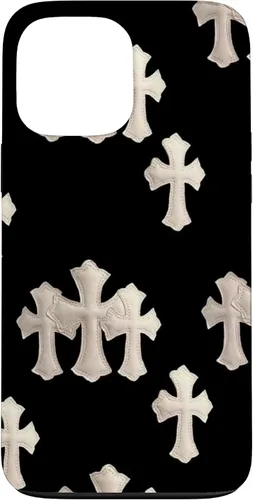 Vista 24 de Funda en blanco y negro con cruces para iPhone 17