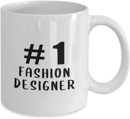 Vista 2 de Regalos para el número 1 diseñador de moda taza de café taza de té - artista textil diseño de ropa estilista industria divertido lindo mordaza