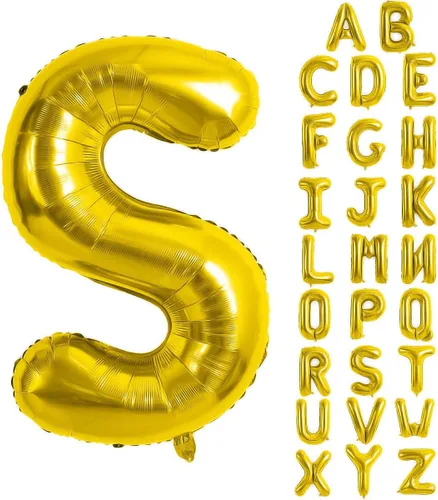 Vista 54 de Globos de letras azules de 40 pulgadas, globo grande del alfabeto de aluminio de Mylar para decoración de cumpleaños, boda, aniversario, graduación