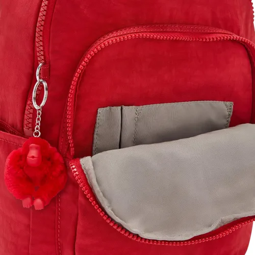 Vista 54 de Kipling Mochila pequeña Seoul para mujer, duradera, correas acolchadas para el hombro con funda para tableta, bolsa, Firma Emb, Mochila para tableta