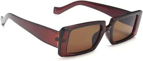 Vista 5 de Gafas de sol rectangulares de moda retro de los años 90 para mujer marco cuadrado protección UV400