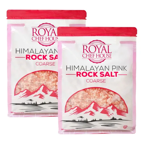 Vista 8 de Bolsa a granel de sal rosa del Himalaya de 5 libras - Cristales gourmet puros de Hymalain - Himilian 100% natural - Contiene 84 minerales - Adecuado