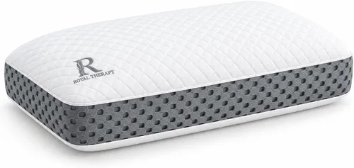 Vista 12 de Almohada de viaje de espuma viscoelástica Royal Therapy, almohada para el cuello de bambú ajustable para dormir de lado (viaje 18 x 12 x 5)