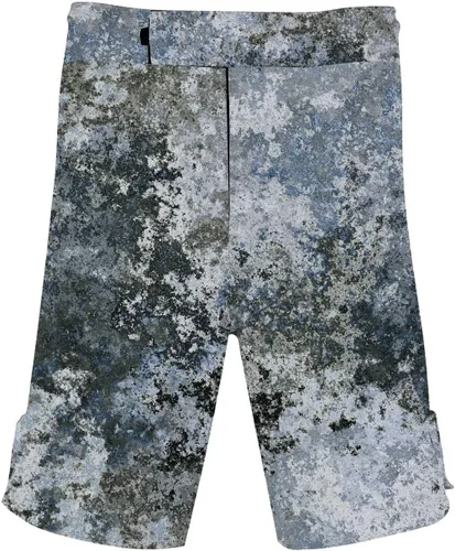 Vista 16 de O2TEE Pantalones cortos de lucha MMA para hombre, serie Roar, BJJ, No Gi, Grappling, Jiu Jitsu Onda abstracta