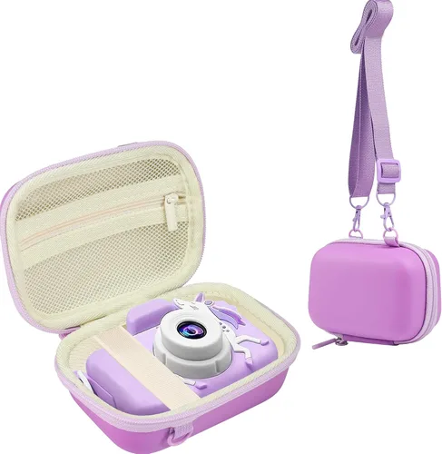 Vista 17 de Leayjeen Funda para cámara para niños compatible con OUTUVAS/Goopow/Mgaolo/HOOMOON/Juguetes de cámara para niños y videocámara digital para niños
