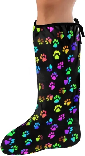 Vista 22 de Funda de fundición de pierna verde para pie de gato negro, funda decorativa para patas, regalo del día de San Patricio, debajo de la rodilla, manga