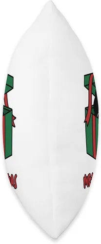 Vista 2 de jovy fits Meowy Box Gato navideño negro feo Almohada de Navidad, 16 x 16 pulgadas, multicolor