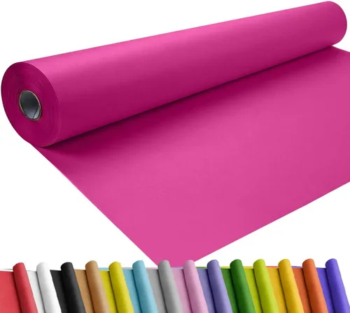 Vista 40 de SMART&CASUAL Papel de regalo negro de 17.8 x 760 pulgadas (63 pies) de papel kraft para regalo, tablón de anuncios, ramos, flores, niños, embalaje
