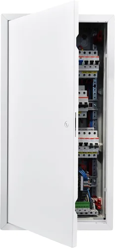 Vista 11 de VEVOR Panel de acceso para paneles de yeso, puerta de acceso de acero galvanizado de 13.3 x 13.3 pulgadas, panel de servicio con bisagras de fácil