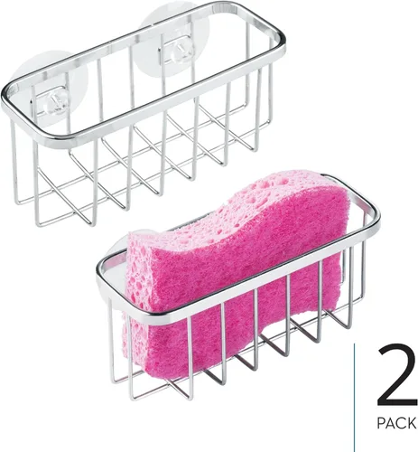 Vista 25 de InterDesign Gia ventosa para cocina, Acero inoxidable, Pulido, normal