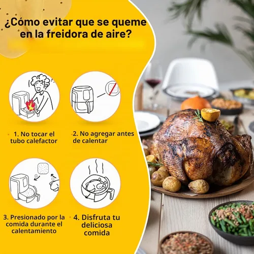 Vista 5 de Katbite 200 piezas de 6.5 pulgadas, revestimientos cuadrados sin blanquear, papel pergamino perforado resistente para freidora de aire, cesta