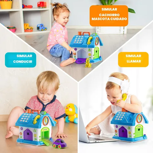Vista 4 de Hurdaos Juguetes Montessori para bebés de 1 año. Regalos para niños y niñas, primer cumpleaños para niños y niñas de un año, primer regalo, juguete