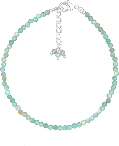 Vista 22 de TGH Pulsera de cuentas naturales con piedras preciosas microfacetadas, joyería para ella, cristales curativos energéticos de piedra natal, cadena