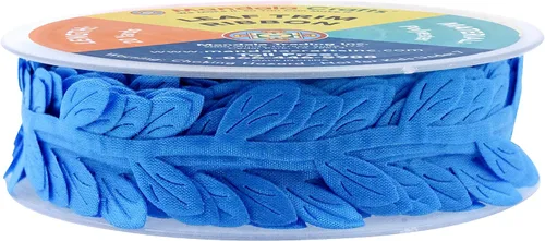 Vista 4 de Mandala Crafts Cinta de hojas azules para manualidades, guirnalda de hojas azules de 20 yardas para decoración de bodas, enredaderas artificiales