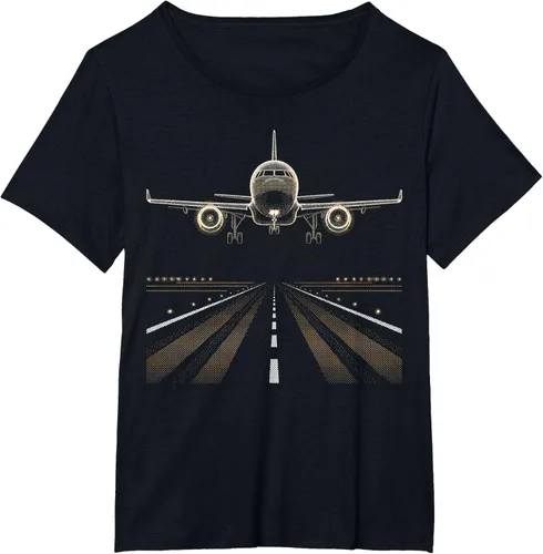 Vista 9 de Airport Runway Aviation Pilot Travel T-Shirt