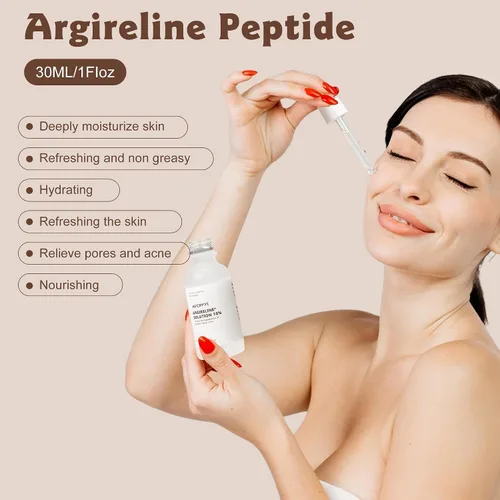 Vista 6 de Argireline - Suero facial para cara, suero facial con 10% de péptido Argireline, para una textura e hidratación más suaves, regalo ideal para el día