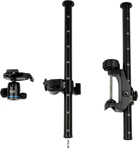 Vista 2 de SLIK Creator's Studio Kit (618-762) Kit todo en uno con extensión de poste de abrazadera de 17 pulgadas, brazo deslizante II de 19.5 pulgadas