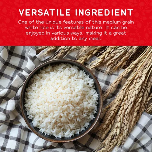 Vista 4 de SEKKA Extra Fancy - Arroz blanco de grano medio, arroz crudo japonés de alta calidad, arroz molido, dulce y masticable, bajo en grasa, perfecto