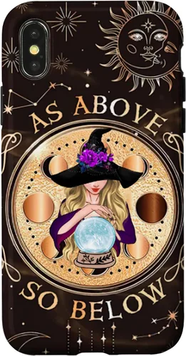 Vista 5 de iPhone 16 Witch Halloween Day - As Above - So Below Case
