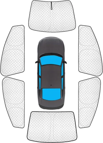 Vista 60 de KMF 6 piezas de parasoles gruesos para Mazda 3 Hatchback (No Sedán) 2014-2018 Accesorios, parasoles completos para parabrisas y ventanas de coche