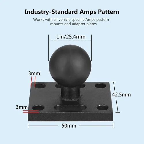 Vista 6 de Soporte para tablet de automóvil, base de taladro resistente, soporte para tableta de camión, para iPad, Samsung Tab de 5 a 13 pulgadas, tableta
