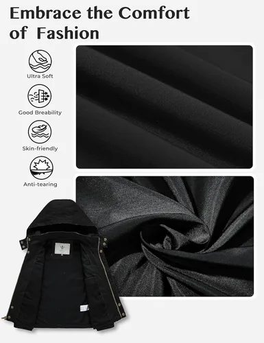 Vista 3 de WenVen - Chaqueta de algodón ligero con capucha para niño