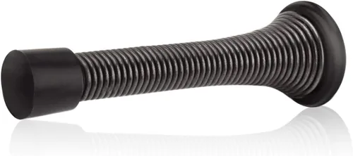 Vista 12 de HOMOTEK Paquete de 1 tope de puerta de resorte con parachoques de goma de 3-1/8", resorte flexible de servicio pesado, tope de puerta de pared
