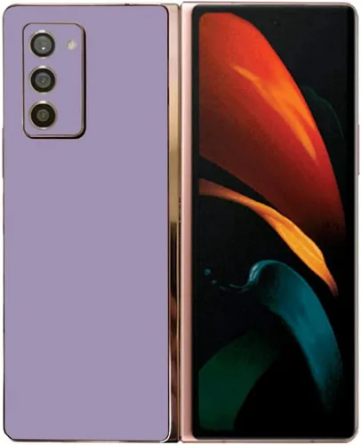 Vista 9 de MightySkins Skin compatible con Samsung Galaxy Z Fold 2, color azul claro, protectora, duradera y única, fácil de aplicar, quitar y cambiar de Azul