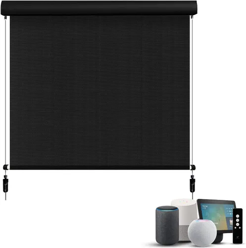 Vista 15 de SmartWings Persianas motorizadas para exteriores para patio, compatibles con materia, Homekit, Z-Wave, Alexa, Google, persianas enrollables 1% Beige