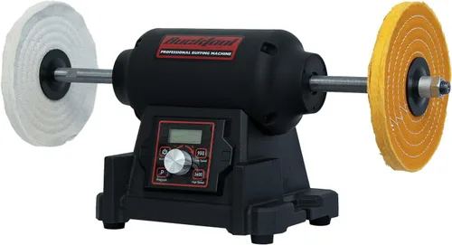 Vista 10 de Bucktool Amoladora de banco de velocidad variable VFD de 8 pulgadas, amoladora de rueda profesional sin tambaleo de potencia 1HP con conmutación